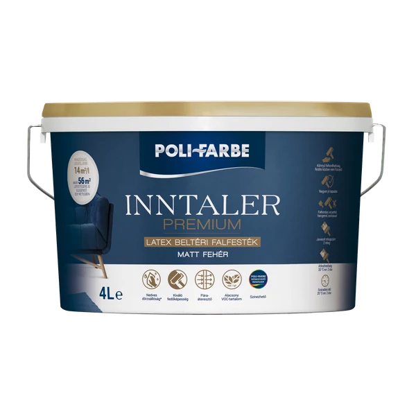 PoliFarbe INNTALER PRÉMIUM MATT LATEX falfesték 4 l