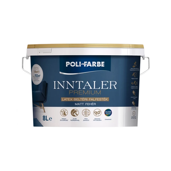 PoliFarbe INNTALER PRÉMIUM MATT LATEX falfesték 8 l