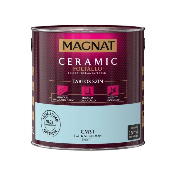 Magnat Ceramic foltálló beltéri kerámiafesték 2,5 l Égi kalcedon CM31