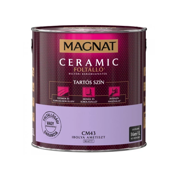 Magnat Ceramic foltálló beltéri kerámiafesték 2,5 l Ibolya ametiszt CM43