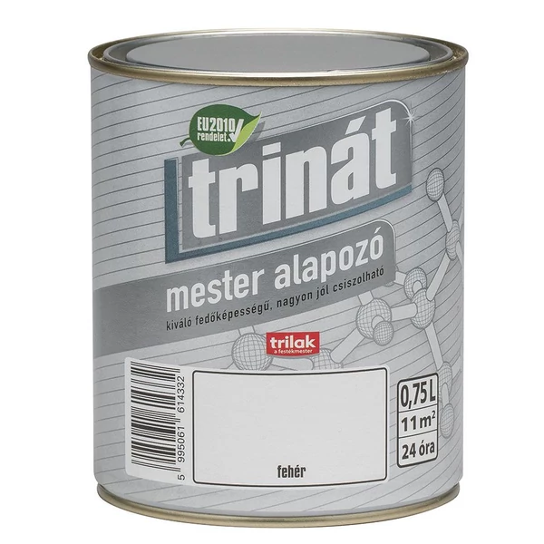 TRINÁT mester alapozó 0,75 l 100 fehér