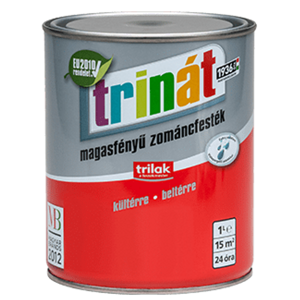 TRINÁT magasfényű zománcfesték 1 l 420 krém