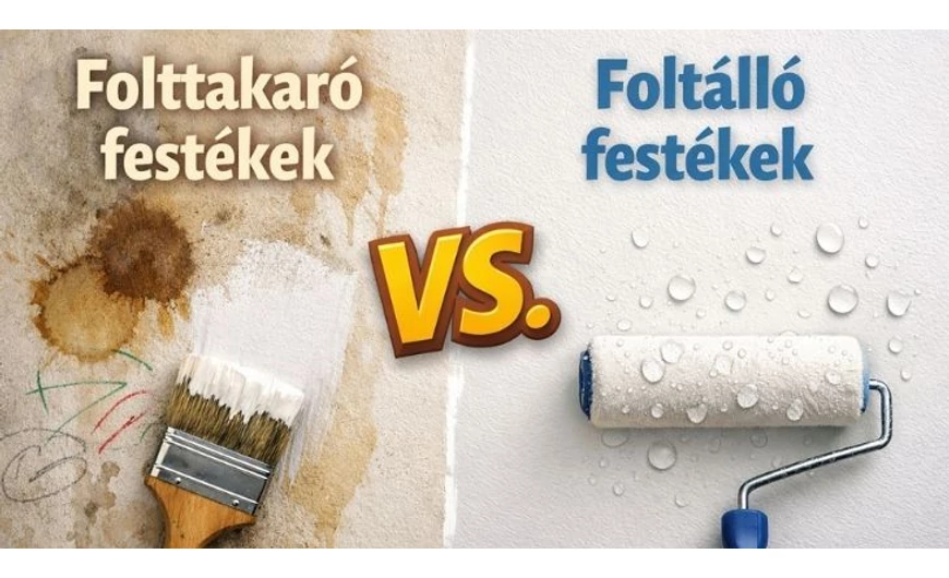 Folttakaró és foltálló festékek – nem ugyanaz,  jobb, ha tudod