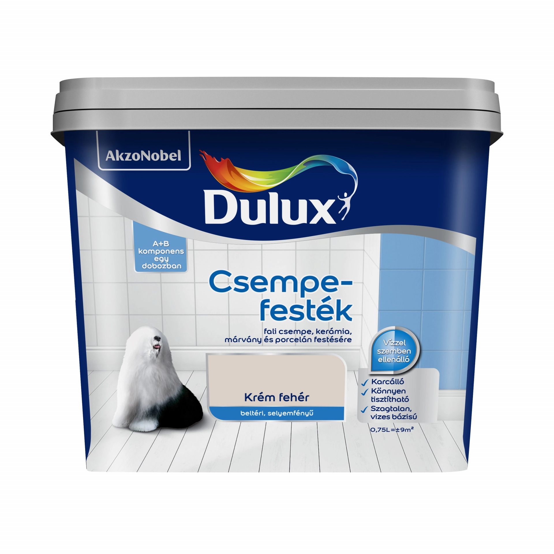 Dulux Simply Refresh csempefesték A+B 0,75 L Krém fehér