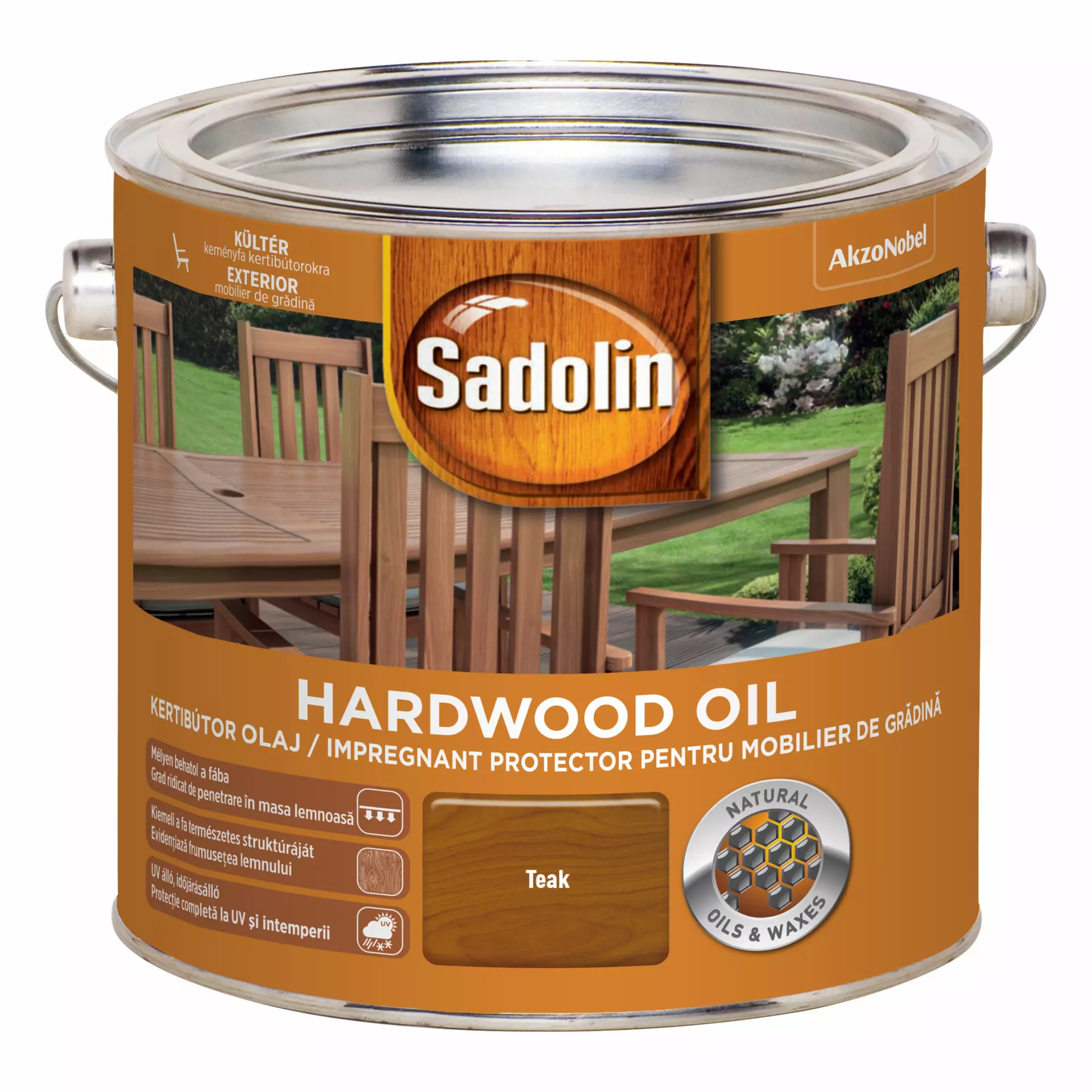 Sadolin Hardwood Oil kertibútor ápolóolaj 2,5 l Teak