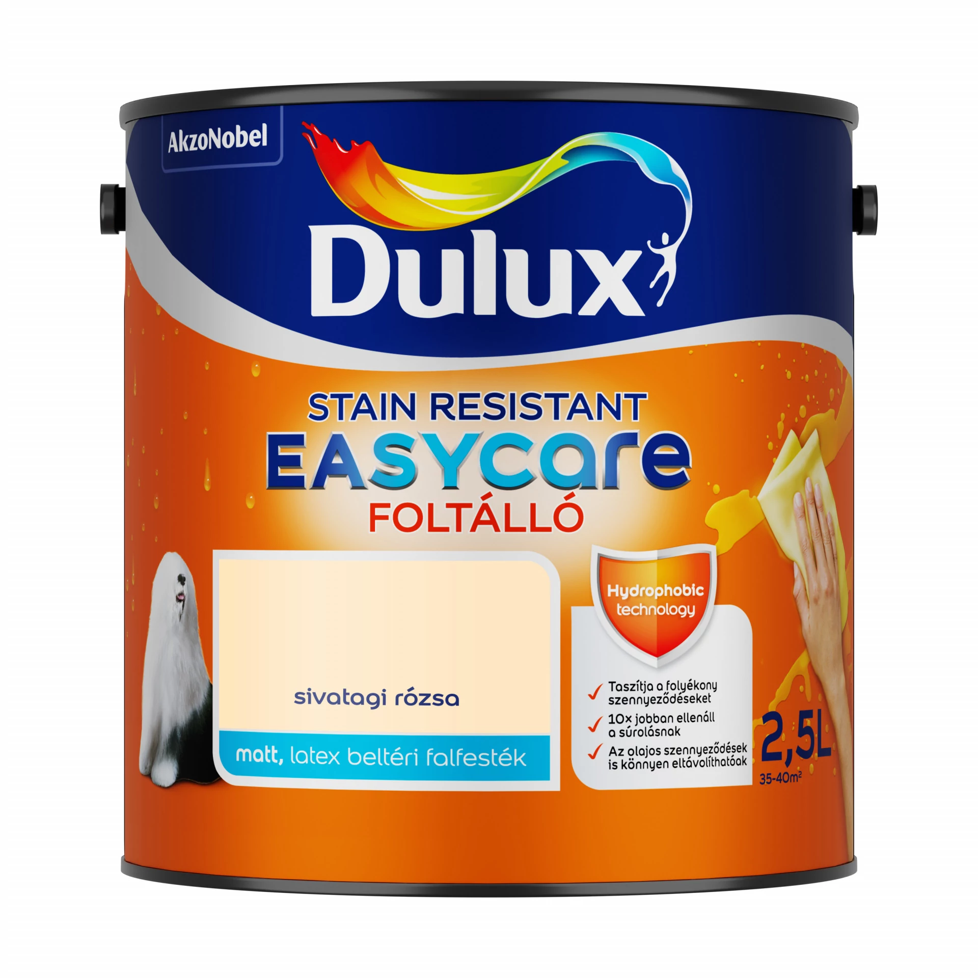 Dulux EasyCare 2,5 l Sivatagi rózsa  beltéri falfesték