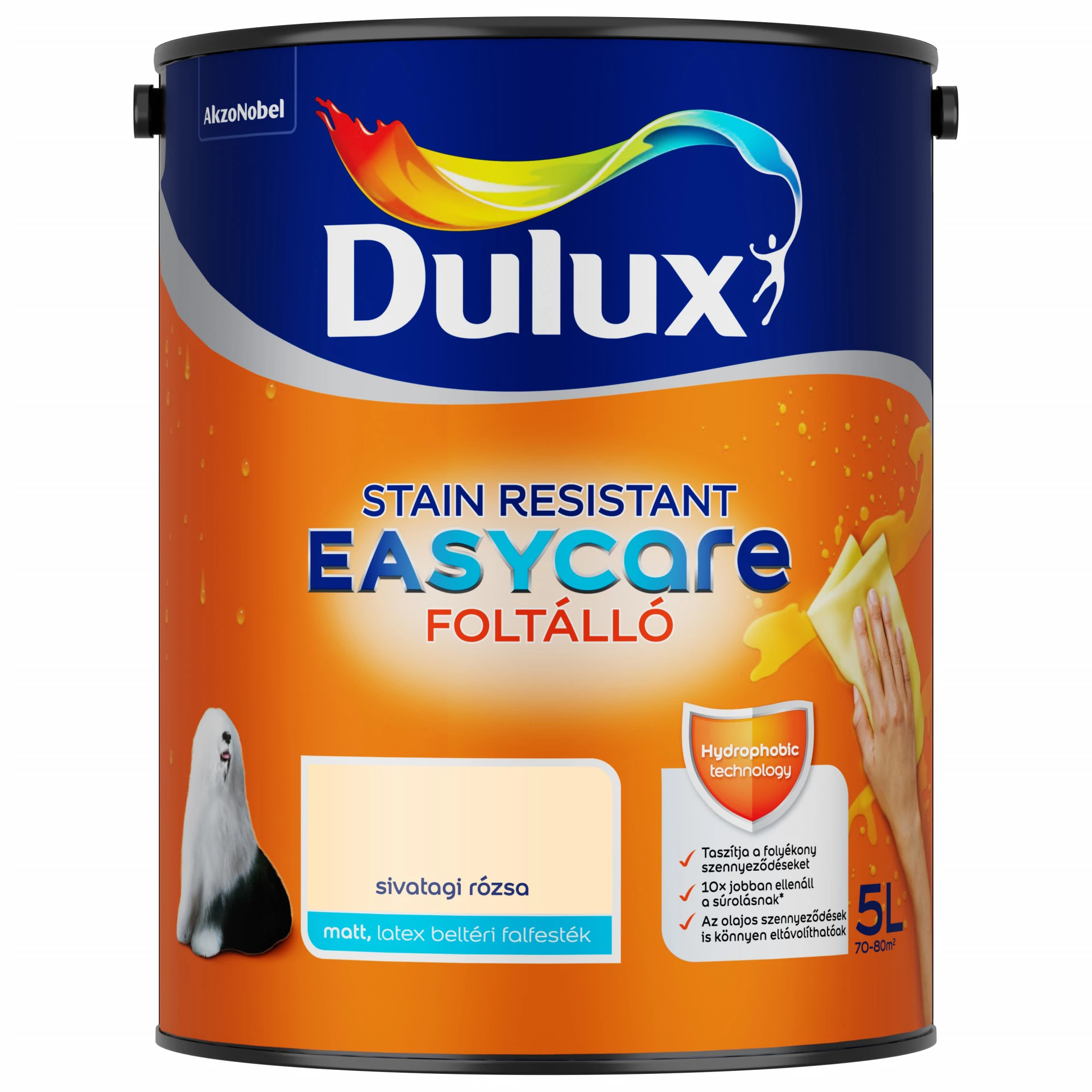 Dulux EasyCare 5 l Sivatagi rózsa beltéri falfesték