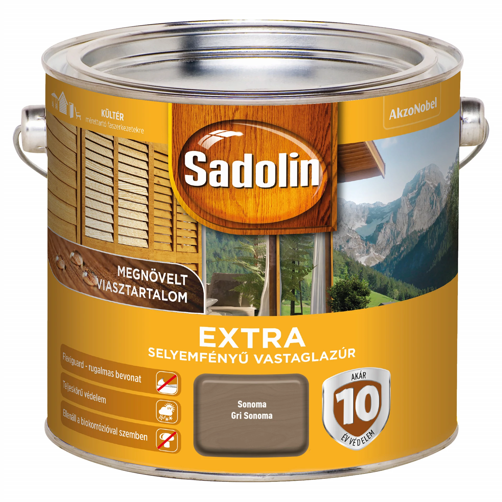 Sadolin Extra vastaglazúr 2,5 l Sonoma