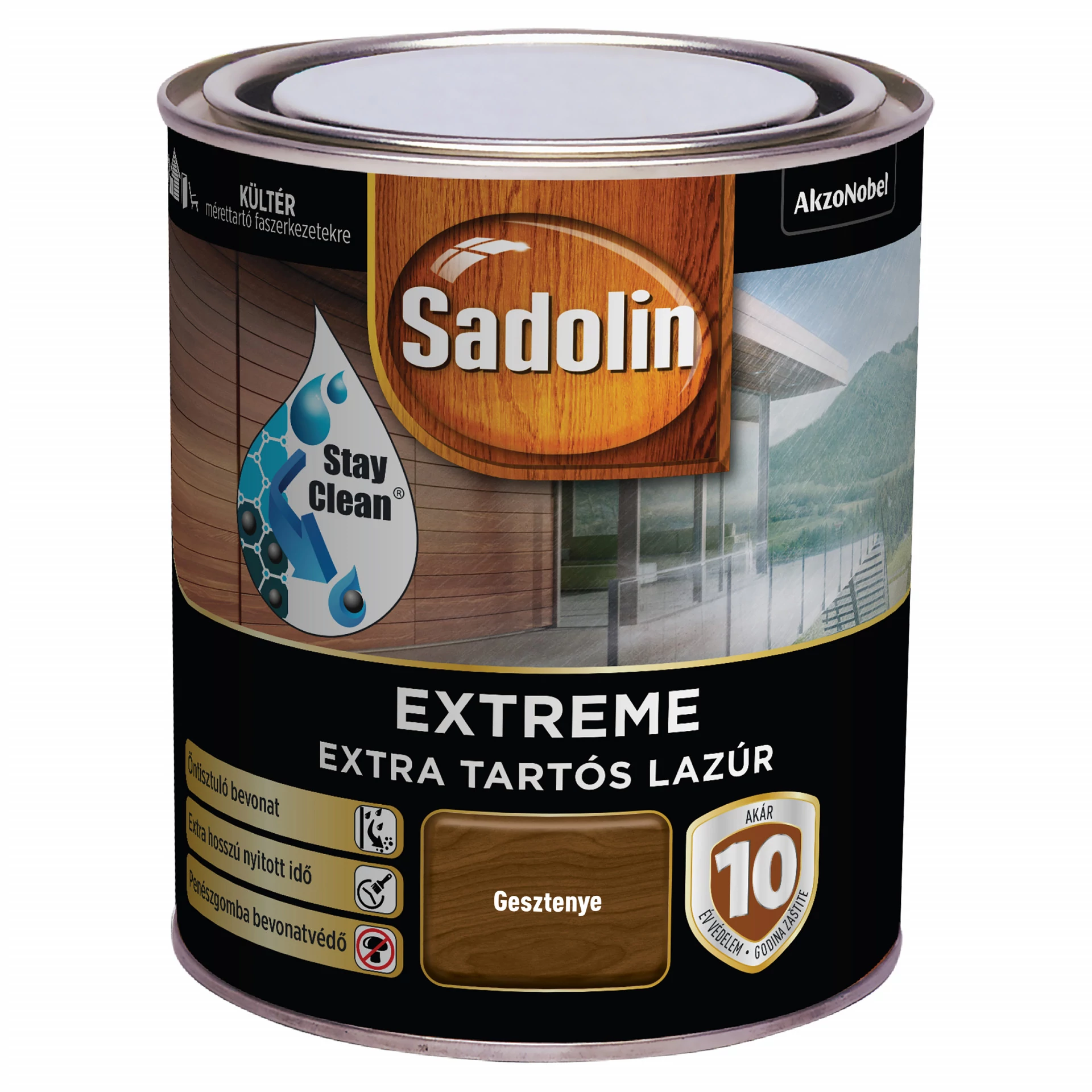 Sadolin Extreme - 0,7 l gesztenye| extra tartós vastaglazúr