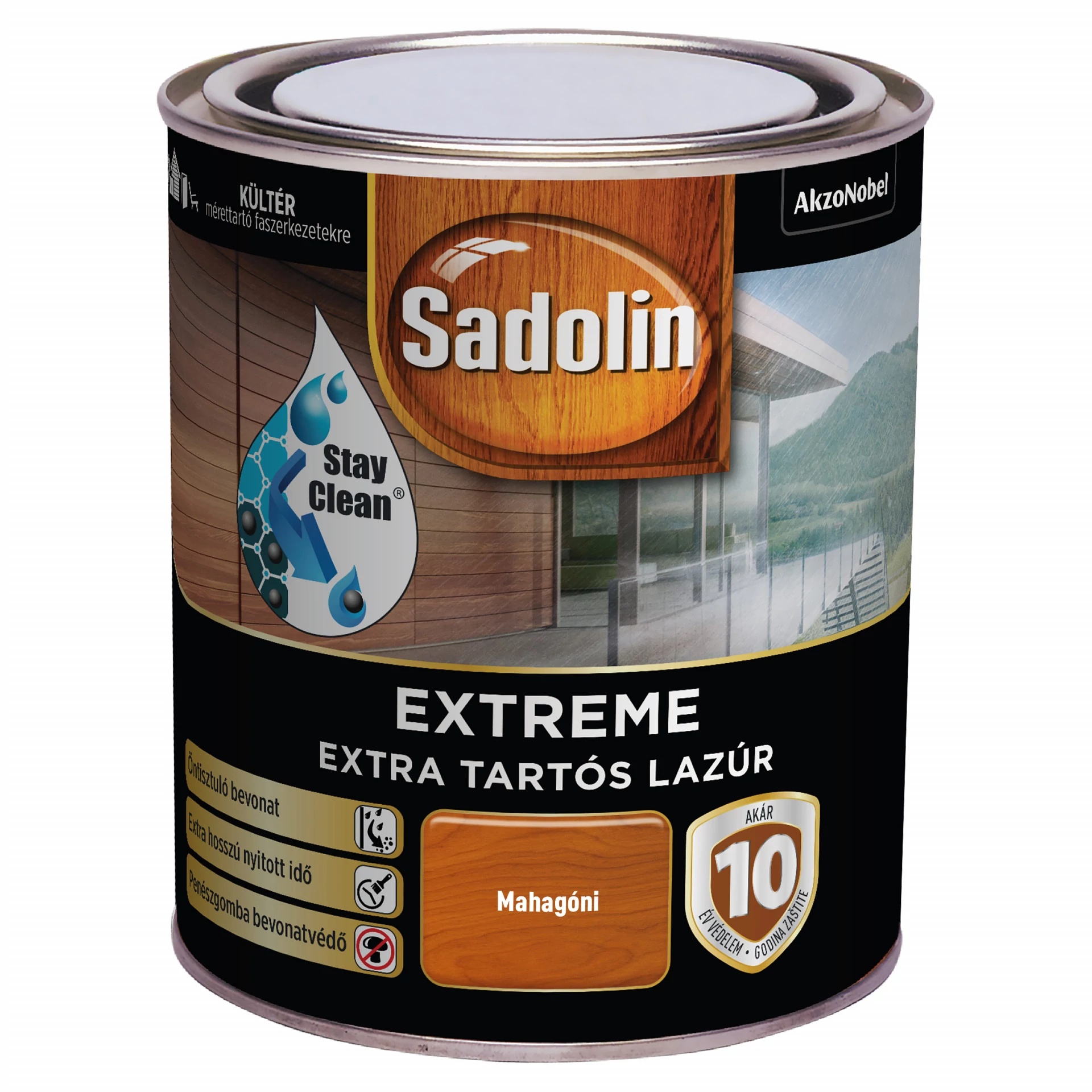 Sadolin Extreme - 0,7 l mahagóni| extra tartós vastaglazúr