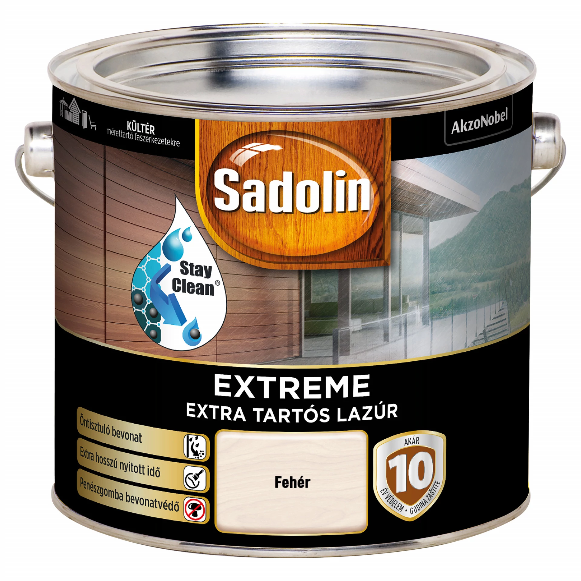 Sadolin Extreme - 2,5 l fehér| extra tartós vastaglazúr