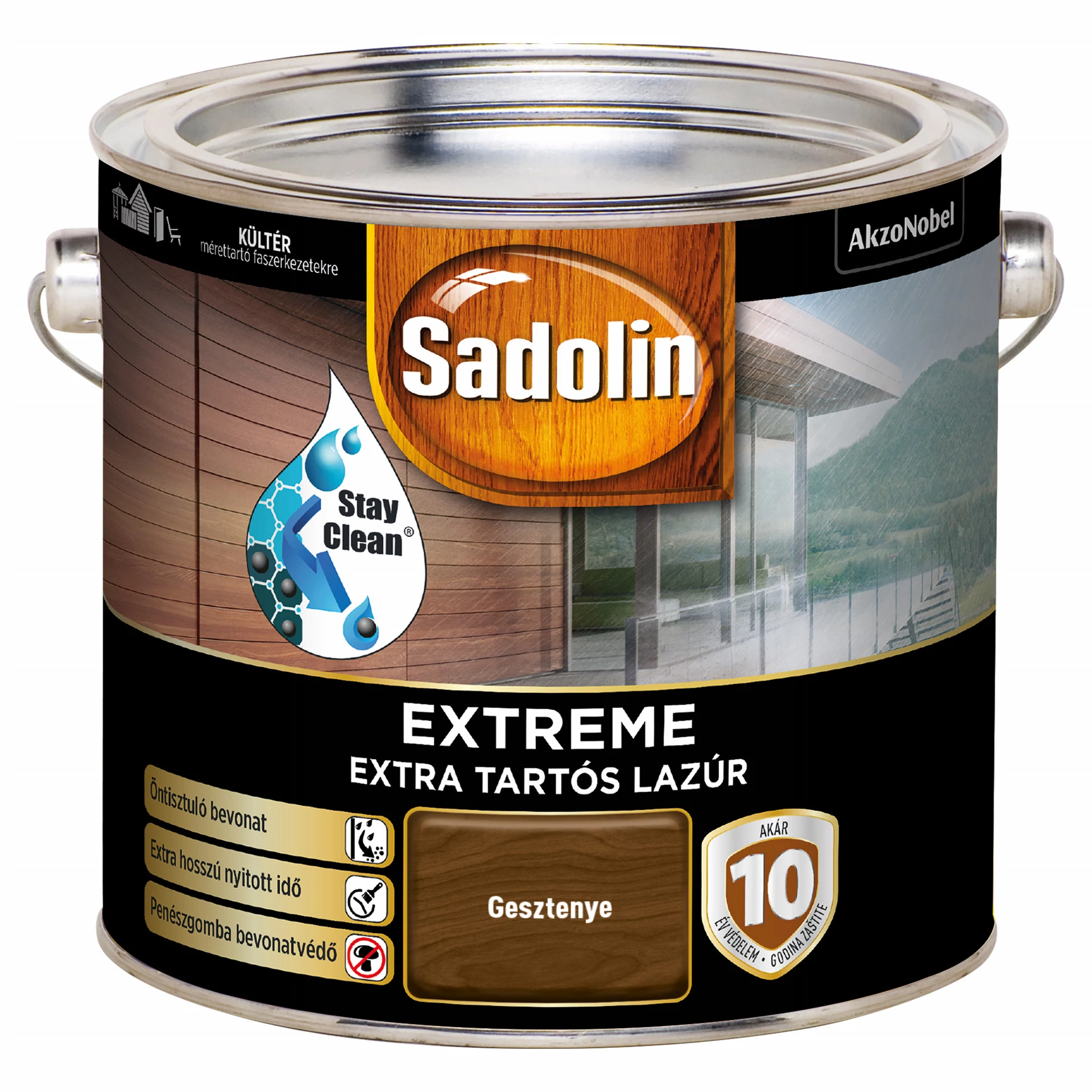 Sadolin Extreme - 2,5 l gesztenye| extra tartós vastaglazúr