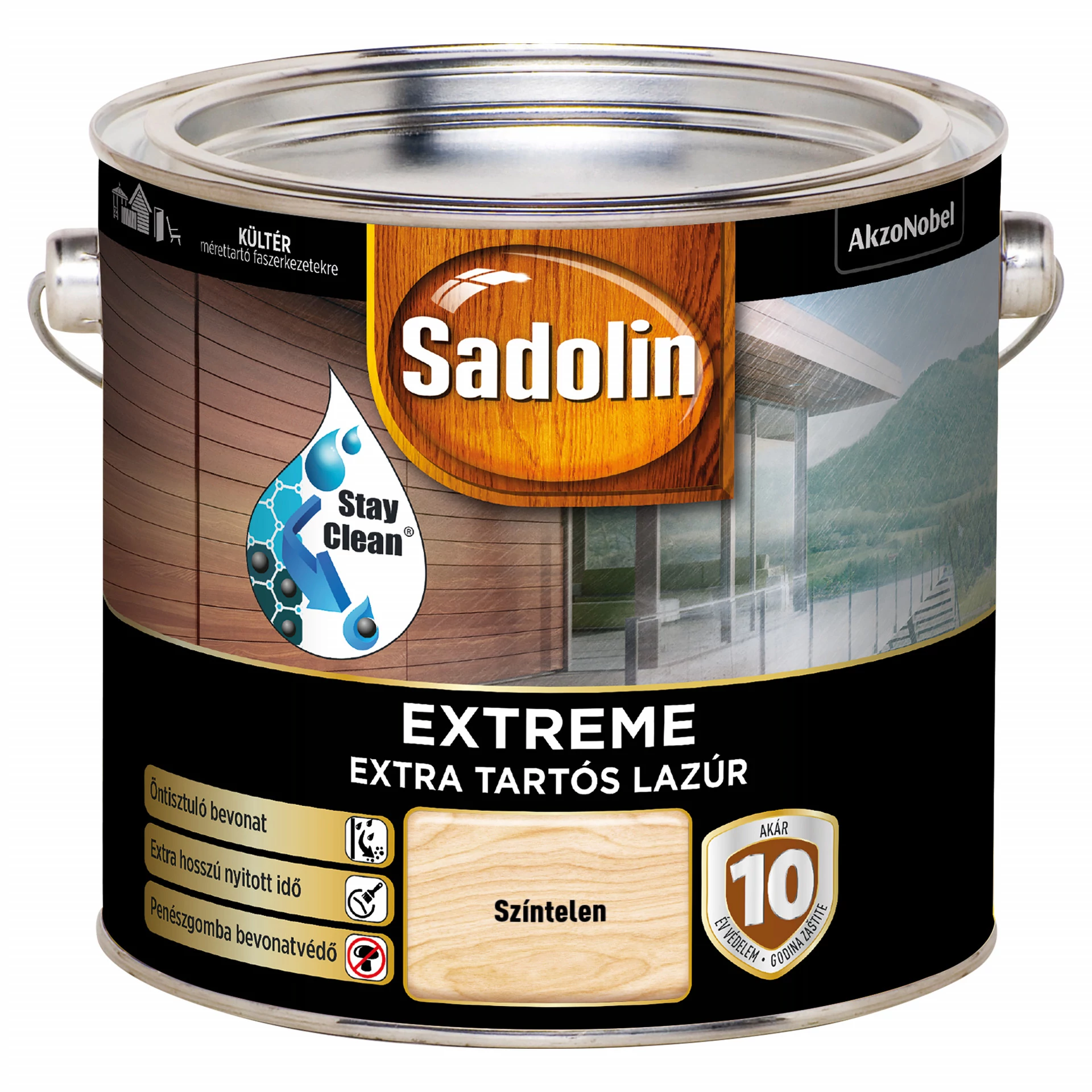 Sadolin Extreme - 2,5 l színtelen| extra tartós vastaglazúr