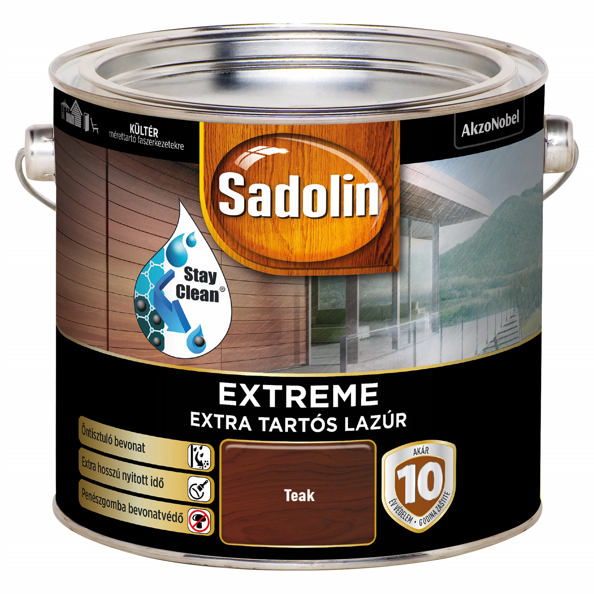 Sadolin Extreme - 2,5 l Teak| extra tartós vastaglazúr