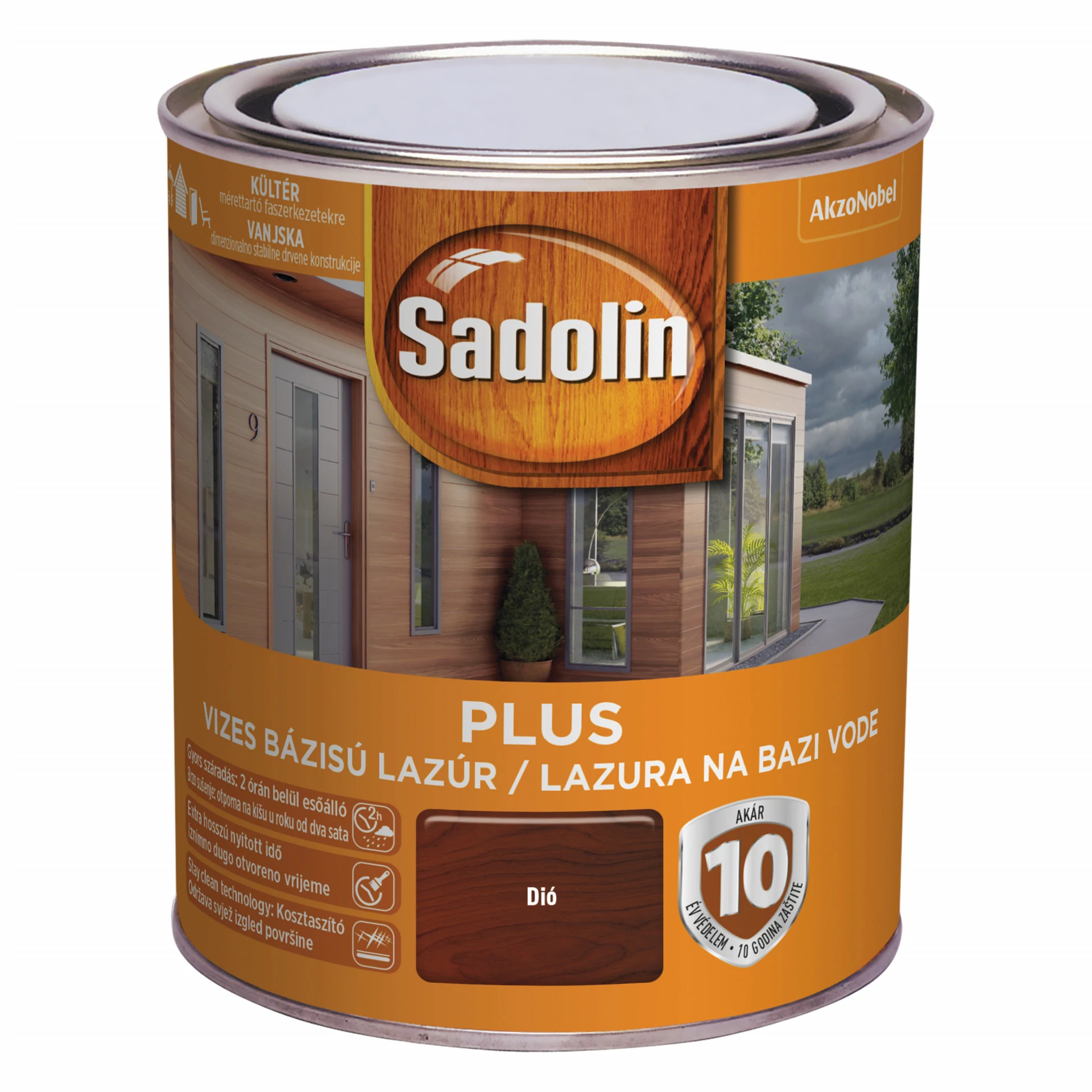 Sadolin PLUS vastaglazúr 0,75 l dió-kifutó
