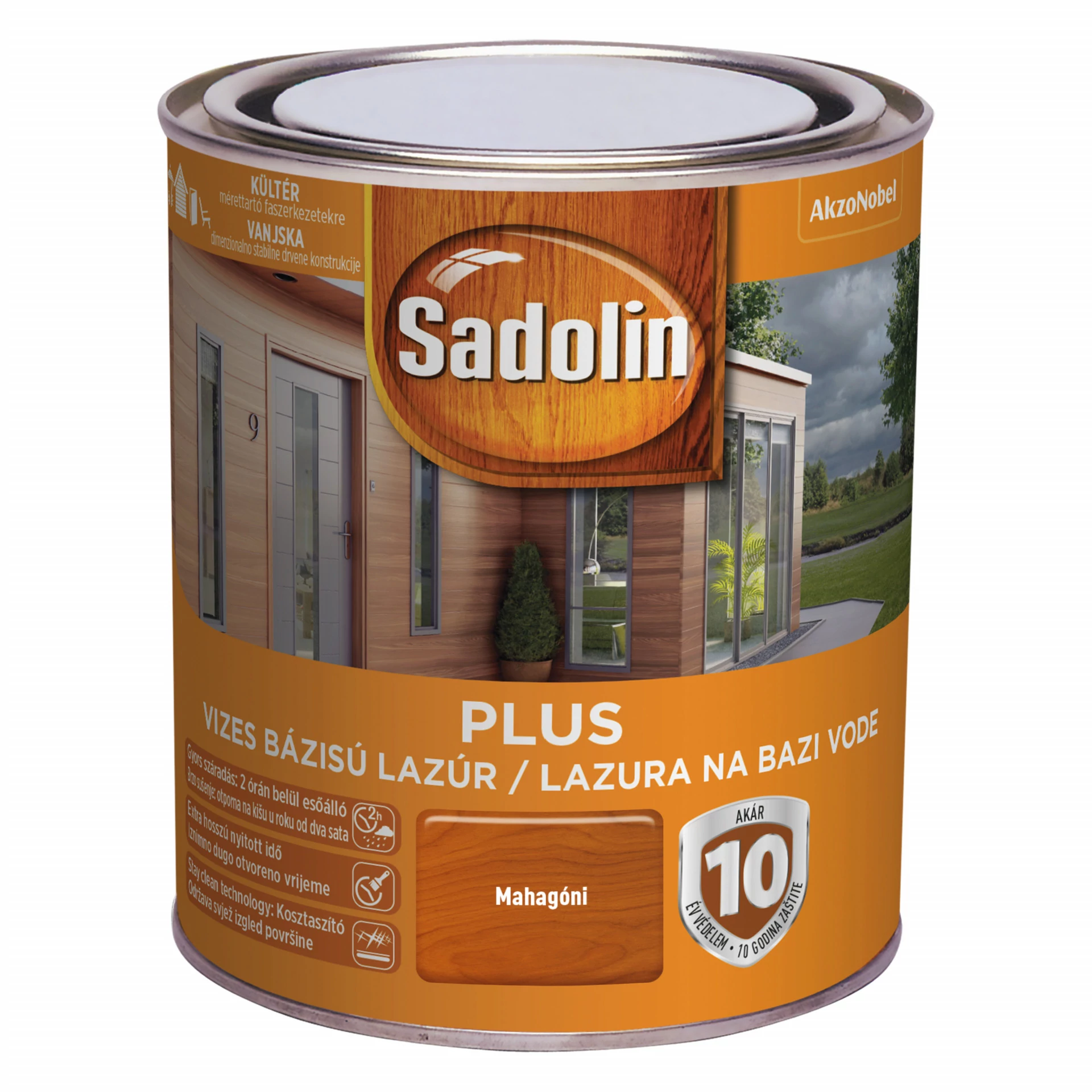 Sadolin Plus vastaglazúr Mahagóni 0,75 l-kifutó