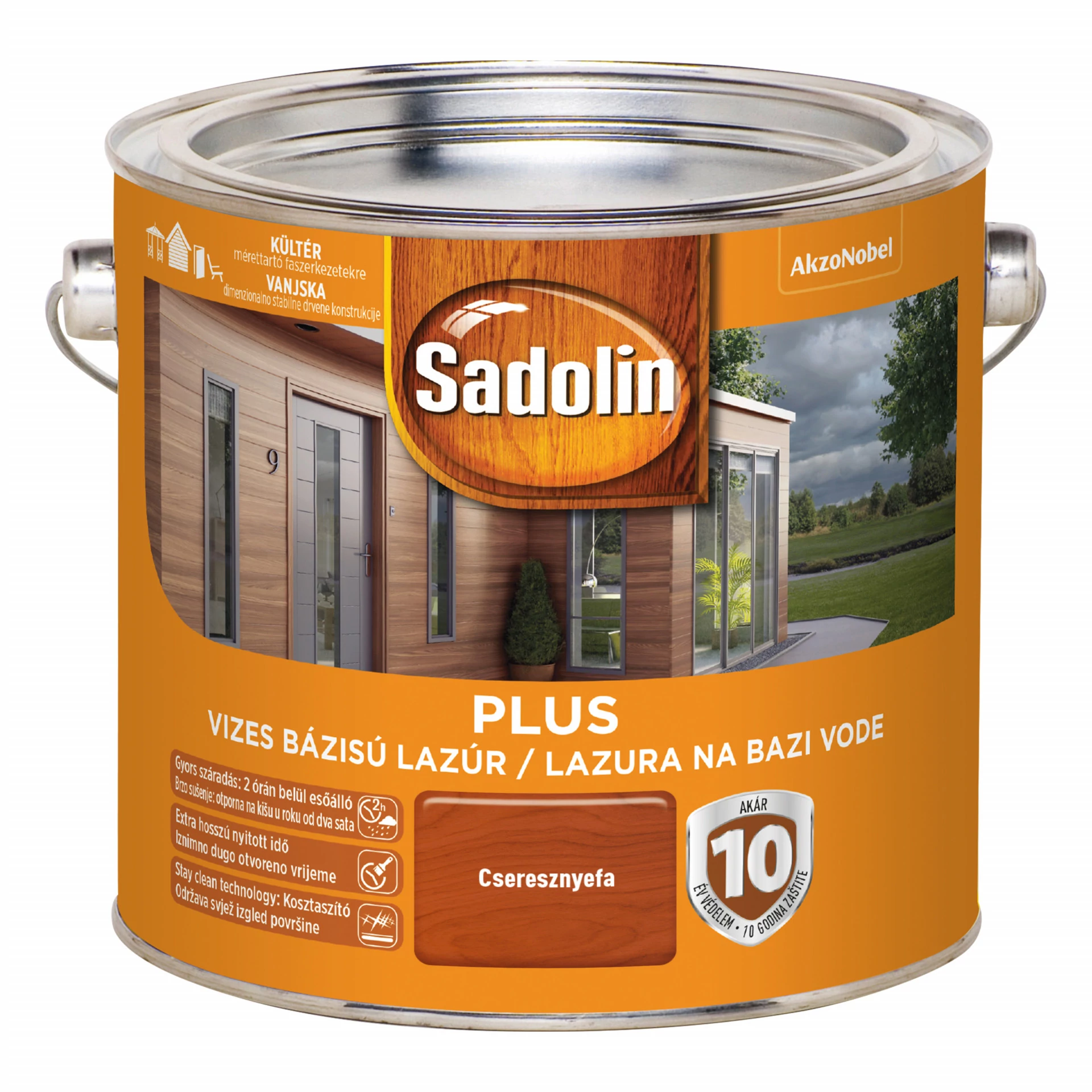 Sadolin PLUS vastaglazúr 2,5 l cseresznyefa-kifutó