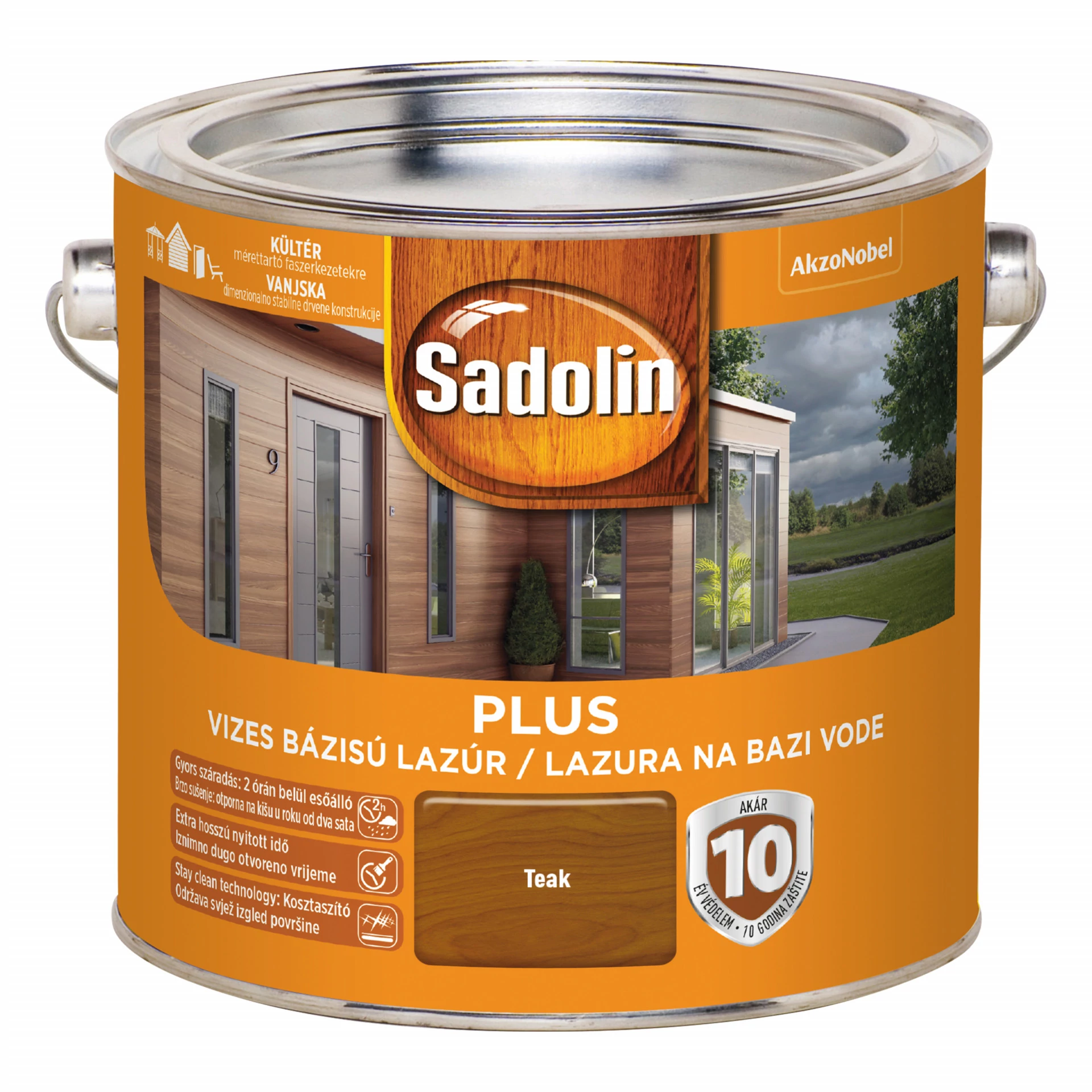 Sadolin PLUS vastaglazúr 2,5 l teak-kifutó