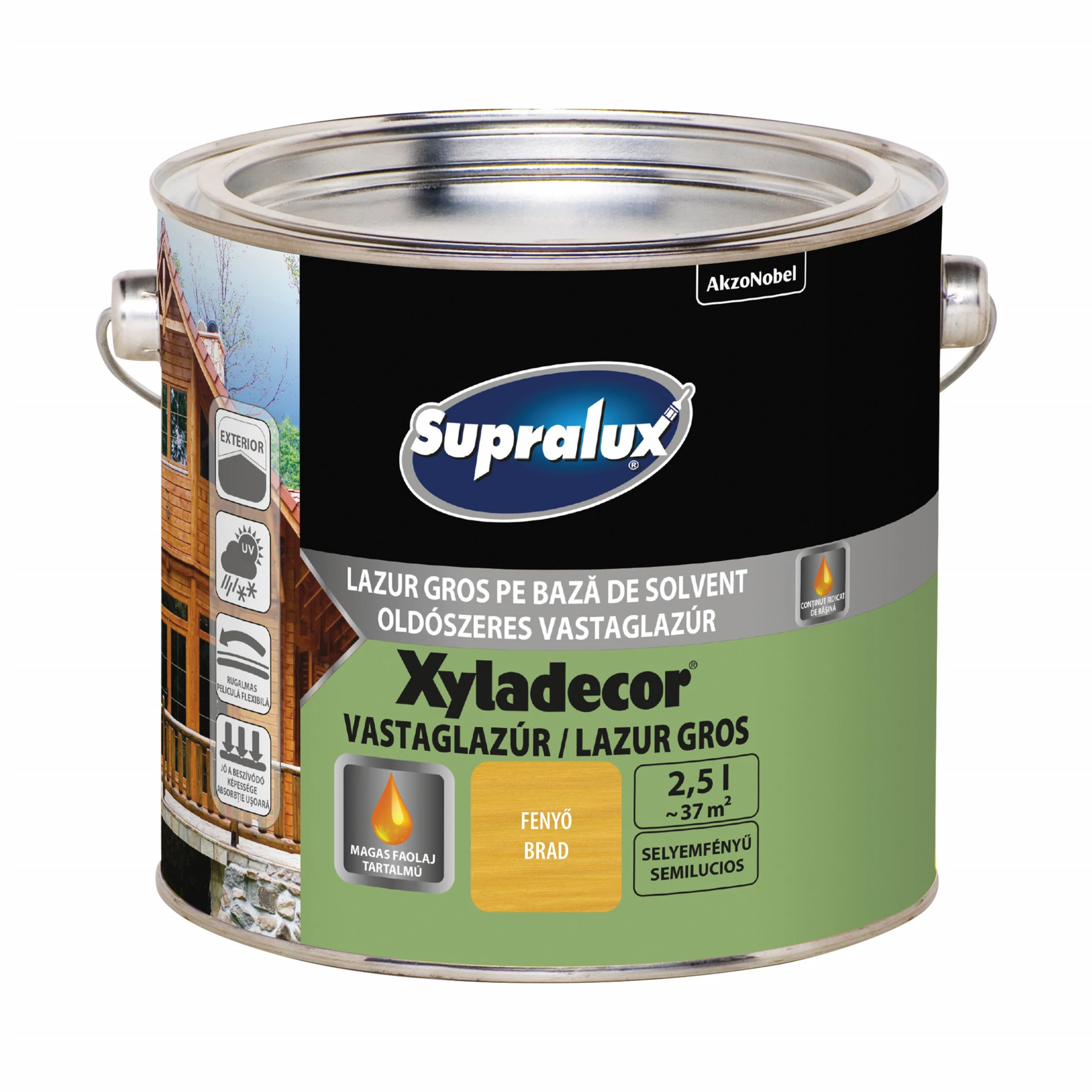Supralux Xyladecor Vastaglazúr Fenyő 2,5 l