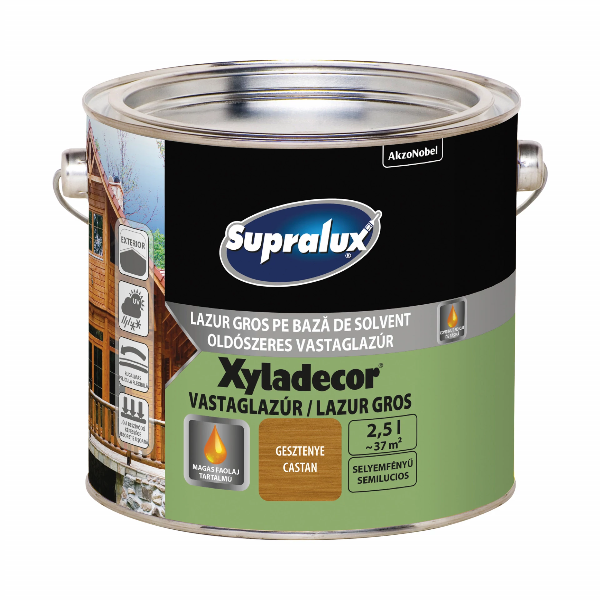 Supralux Xyladecor Vastaglazúr Gesztenye 2,5 l