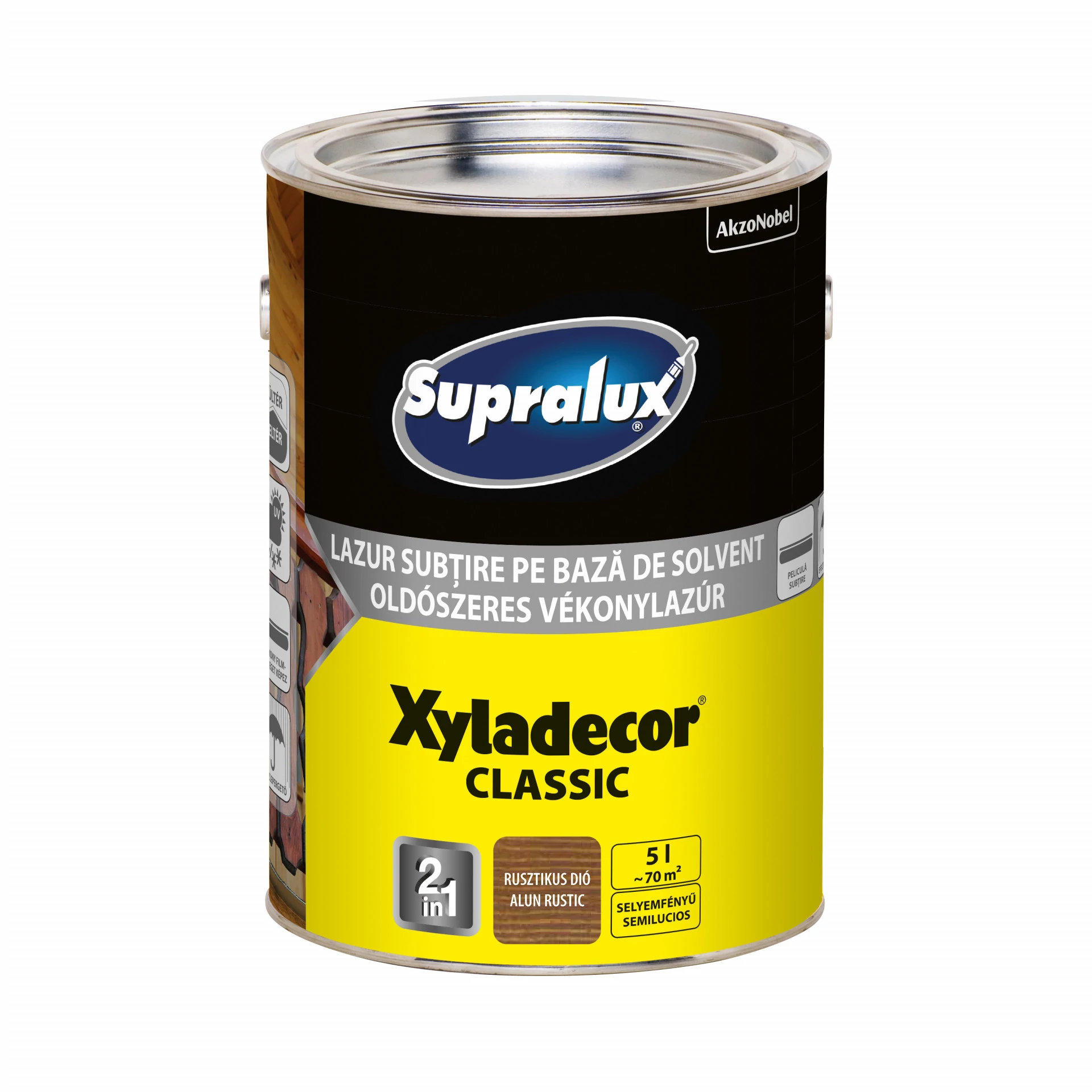 Supralux Xyladecor Classic Vékonylazúr Rusztikus Dió 5 l