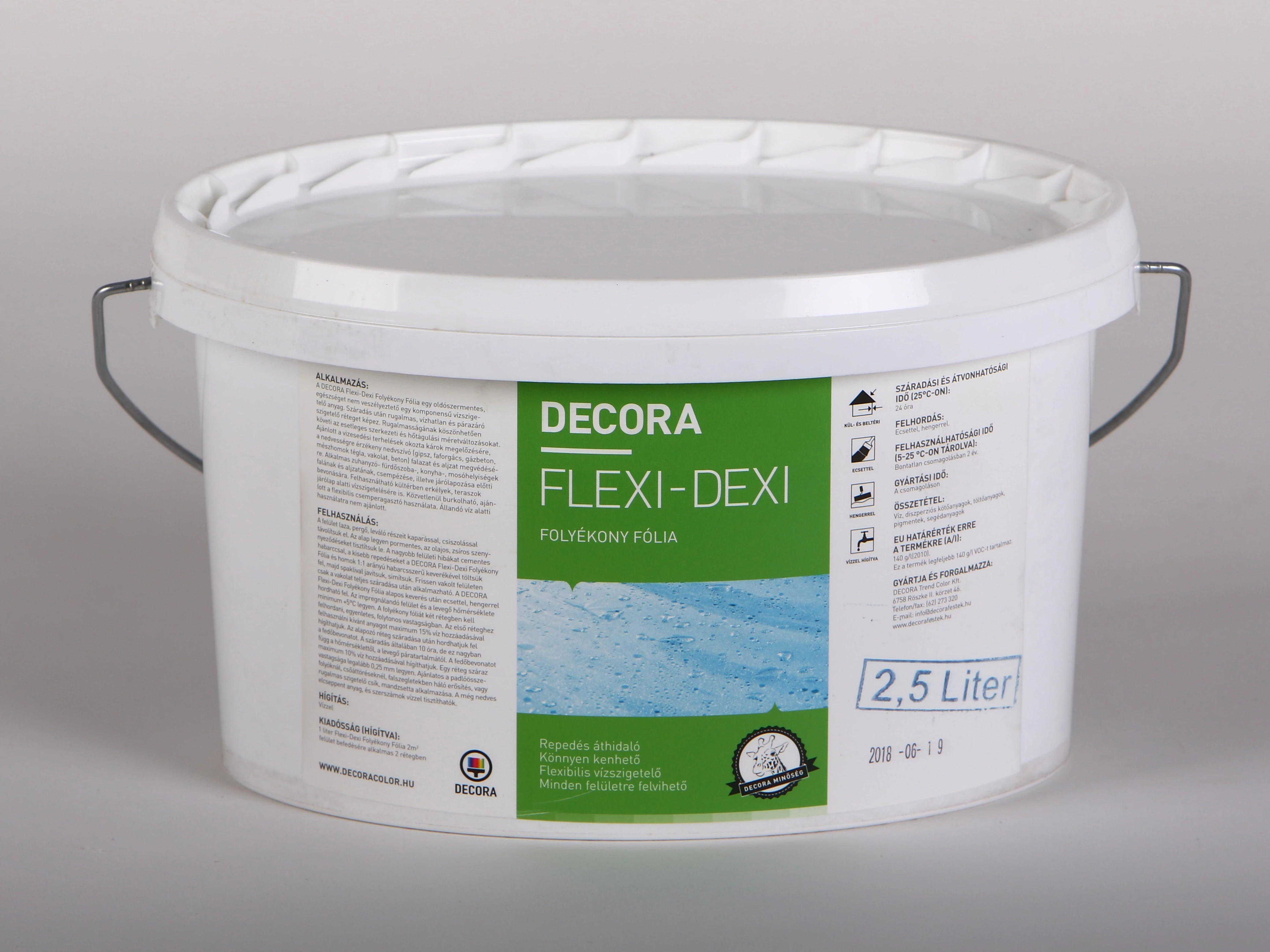 DECORA FLEXI-DEXI flexibilis tetőszigetelő bevonat 2,5 l