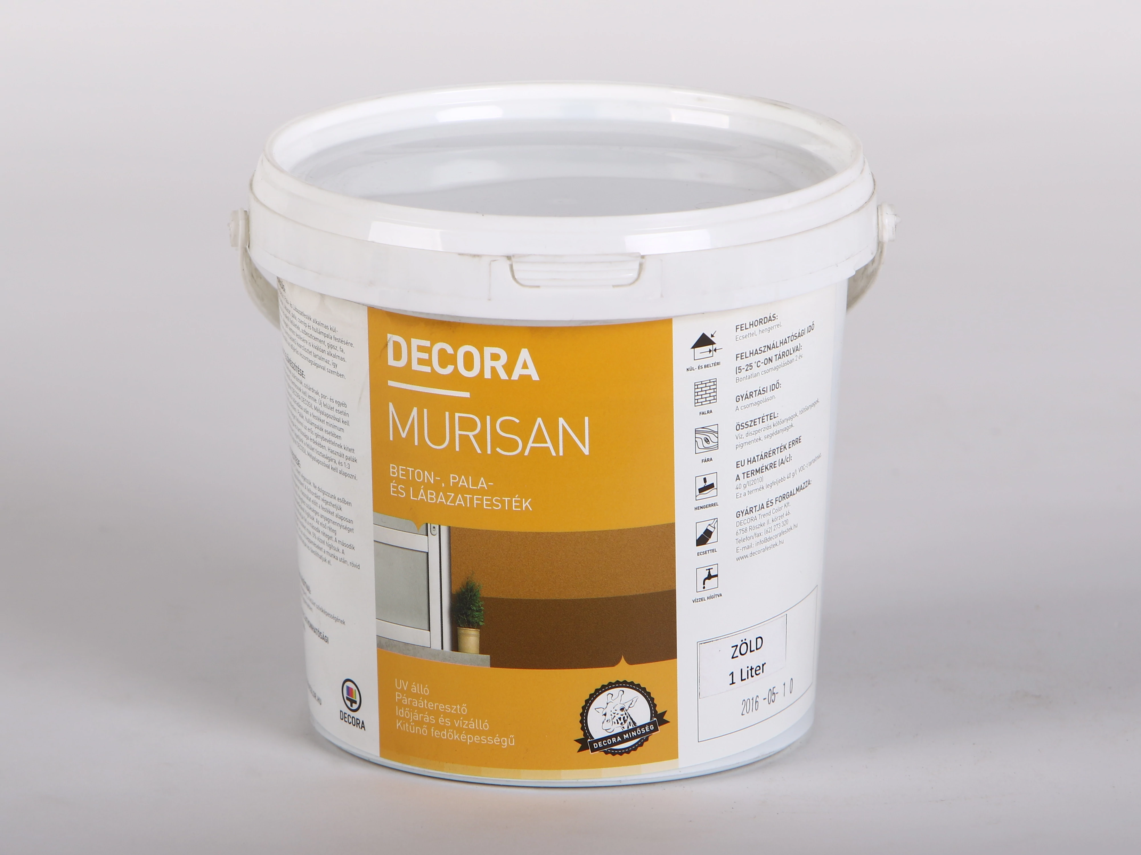 DECORA MURISAN beton-, pala- és lábazatfesték 1 l zöld