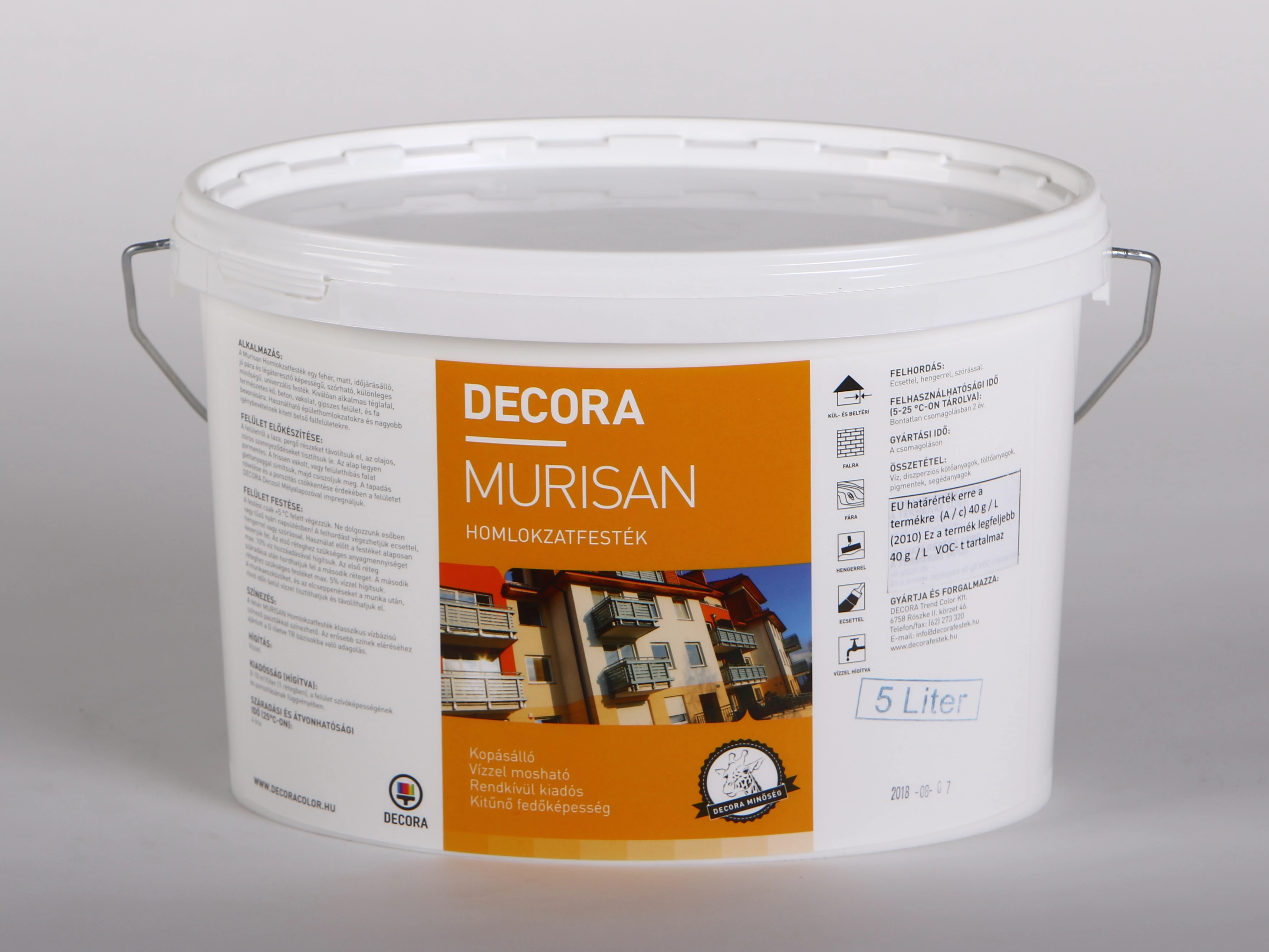DECORA Murisan homlokzatfesték 5 l fehér
