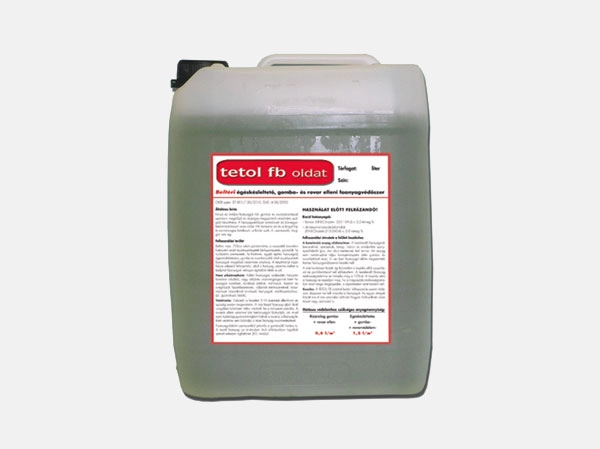 TETOL FB faanyagvédőszer oldat 10 l gomba- és rovar ellen /zöld