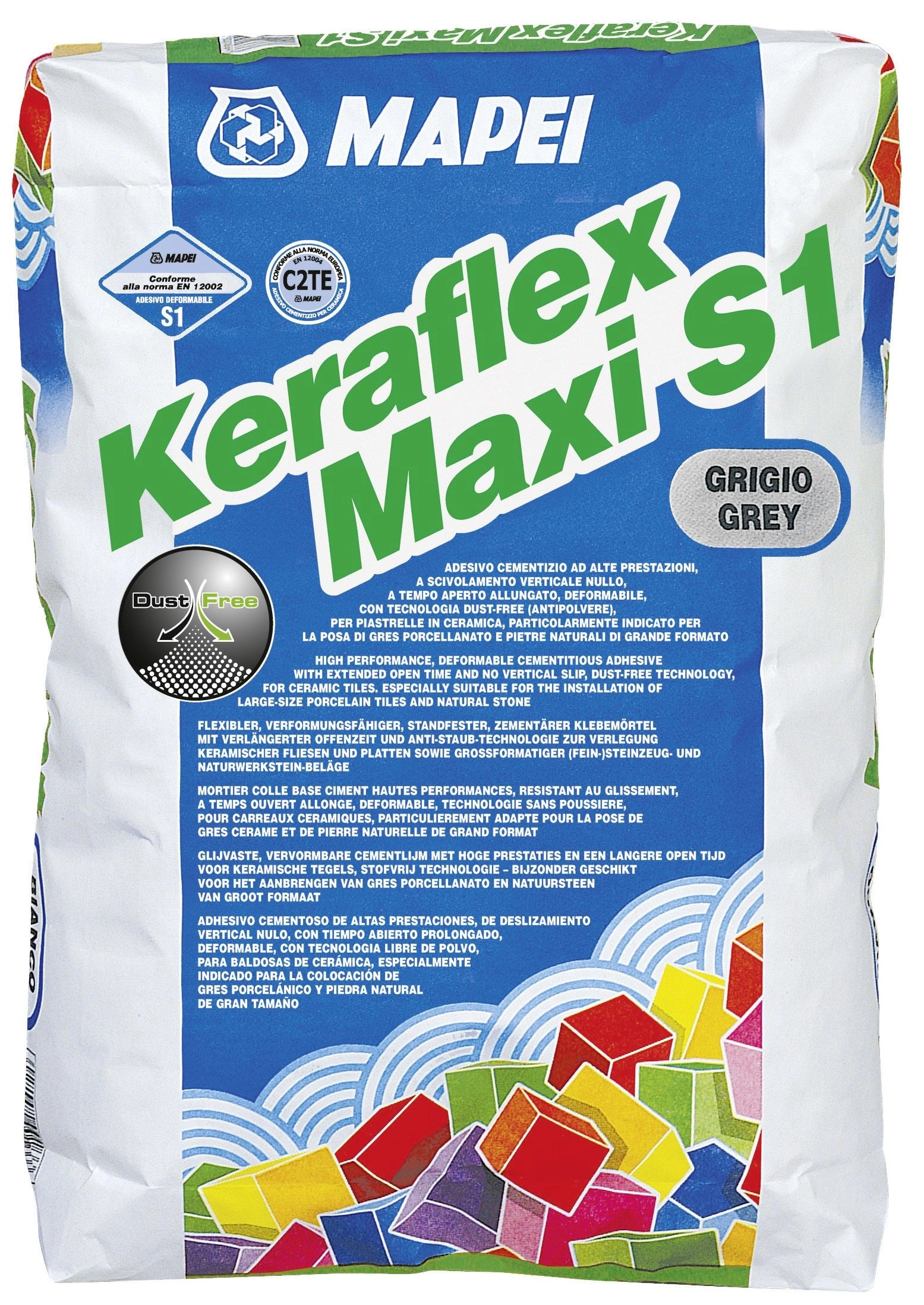 MAPEI Keraflex Maxi S1 ragasztóhabarcs 23 kg Szürke