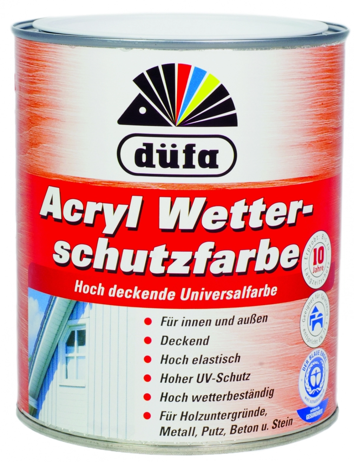 DÜFA Időjárásálló festék 2,5 l antracit (Acryl Wetterschutzfarbe)