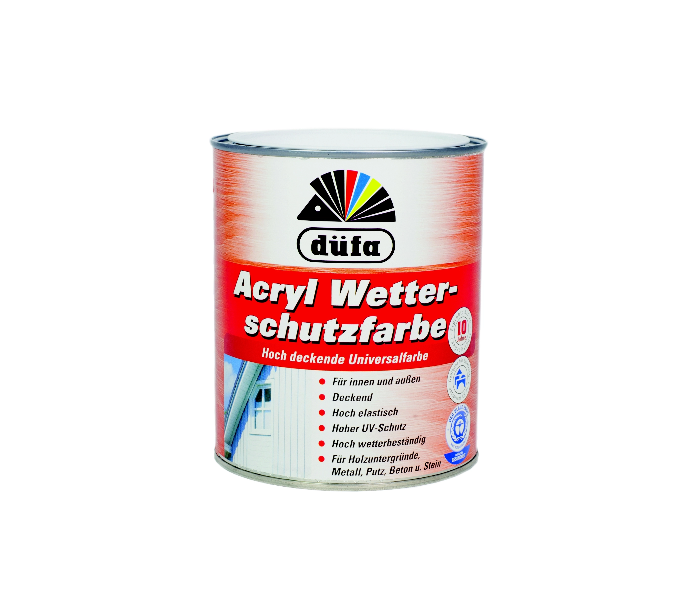 DÜFA Időjárásálló festék 0,75 l ezüsszürke (Acryl Wetterschutzfarbe)