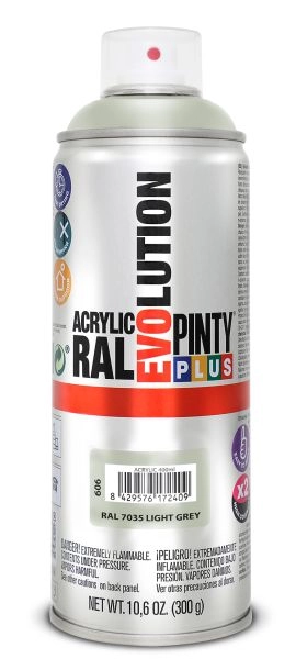 PINTY PLUS Evolution akril festék 400 ml RAL 7035 világos szürke