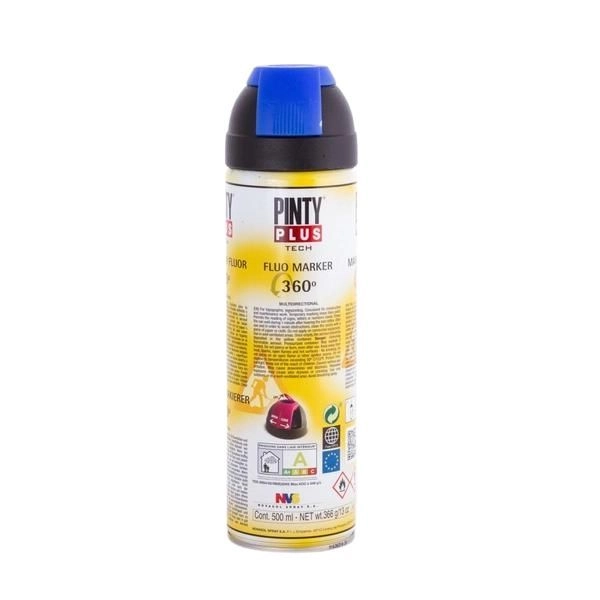 PINTY PLUS Tech jelölő spray 500 ml T118 kék