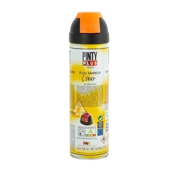 PINTY PLUS Tech jelölő spray 500 ml T143 narancs