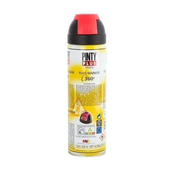 PINTY PLUS Tech jelölő spray 500 ml T107 piros