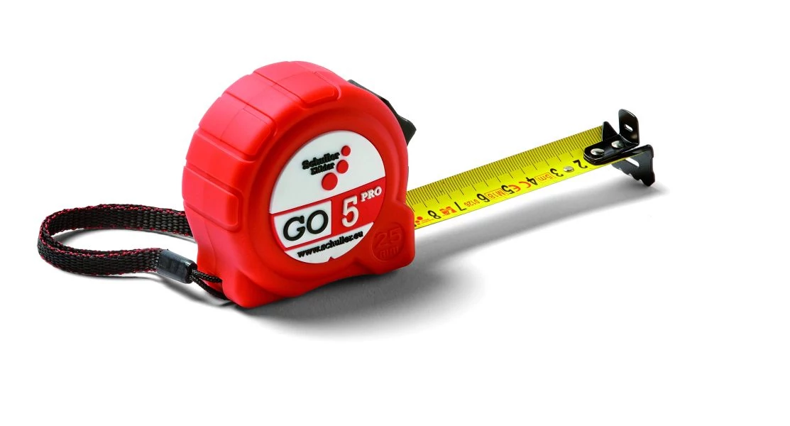 Schuller GO PRO mérőszalag stopperrel 2 K házzal 8 m x 25 mm