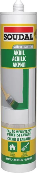Soudal Akril  festhető tömítő 280 ml szürke