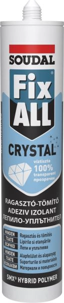 Soudal Fix All Crystal 290 ml tömítő-ragasztó (víztiszta)