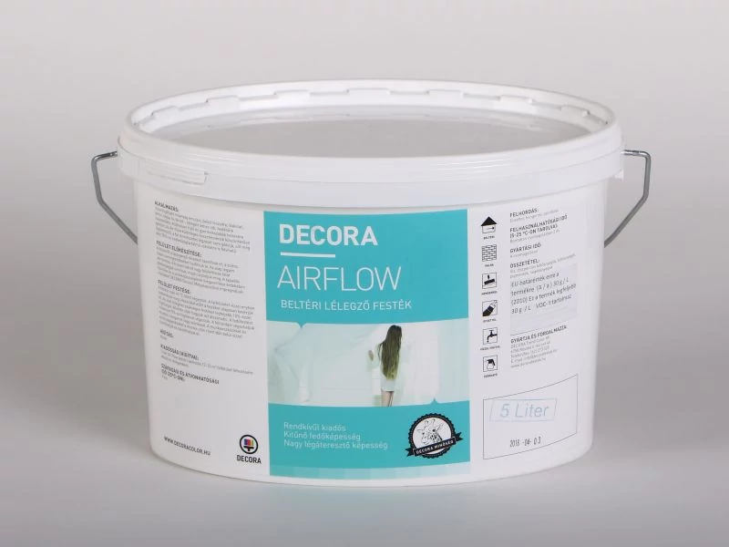 DECORA Airflow lélegző beltéri falfesték 5 l fehér