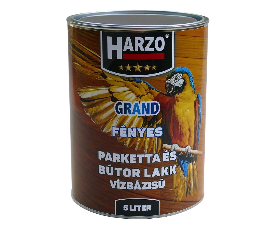 HARZO Parkettlakk vízbázisú magasfényű  5 liter