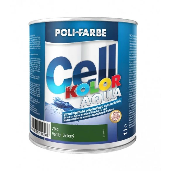 CELLKOLOR AQUA zománcfesték 1 l sf. zöld