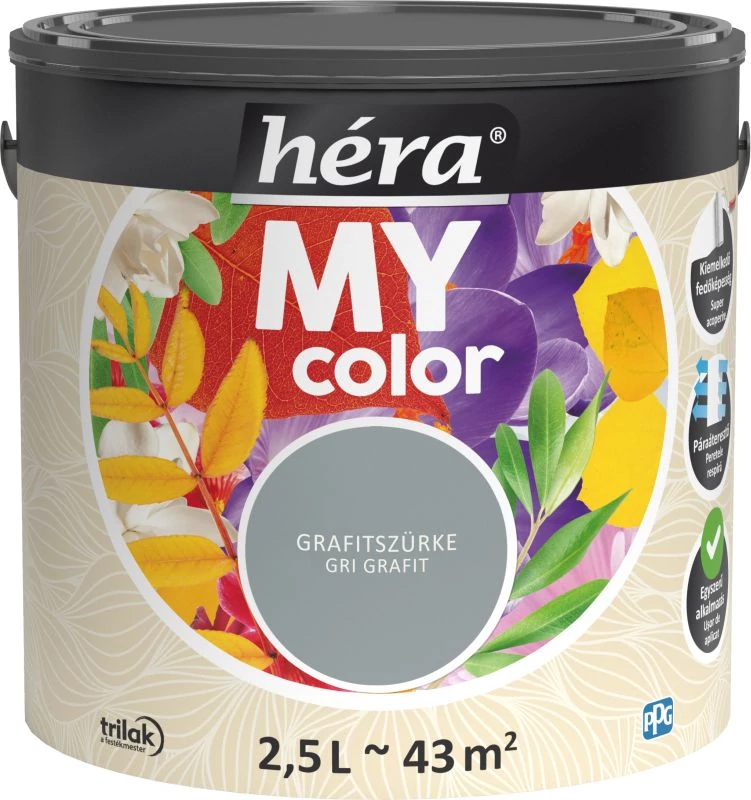 HÉRA My Color Grafitszürke 2,5 l
